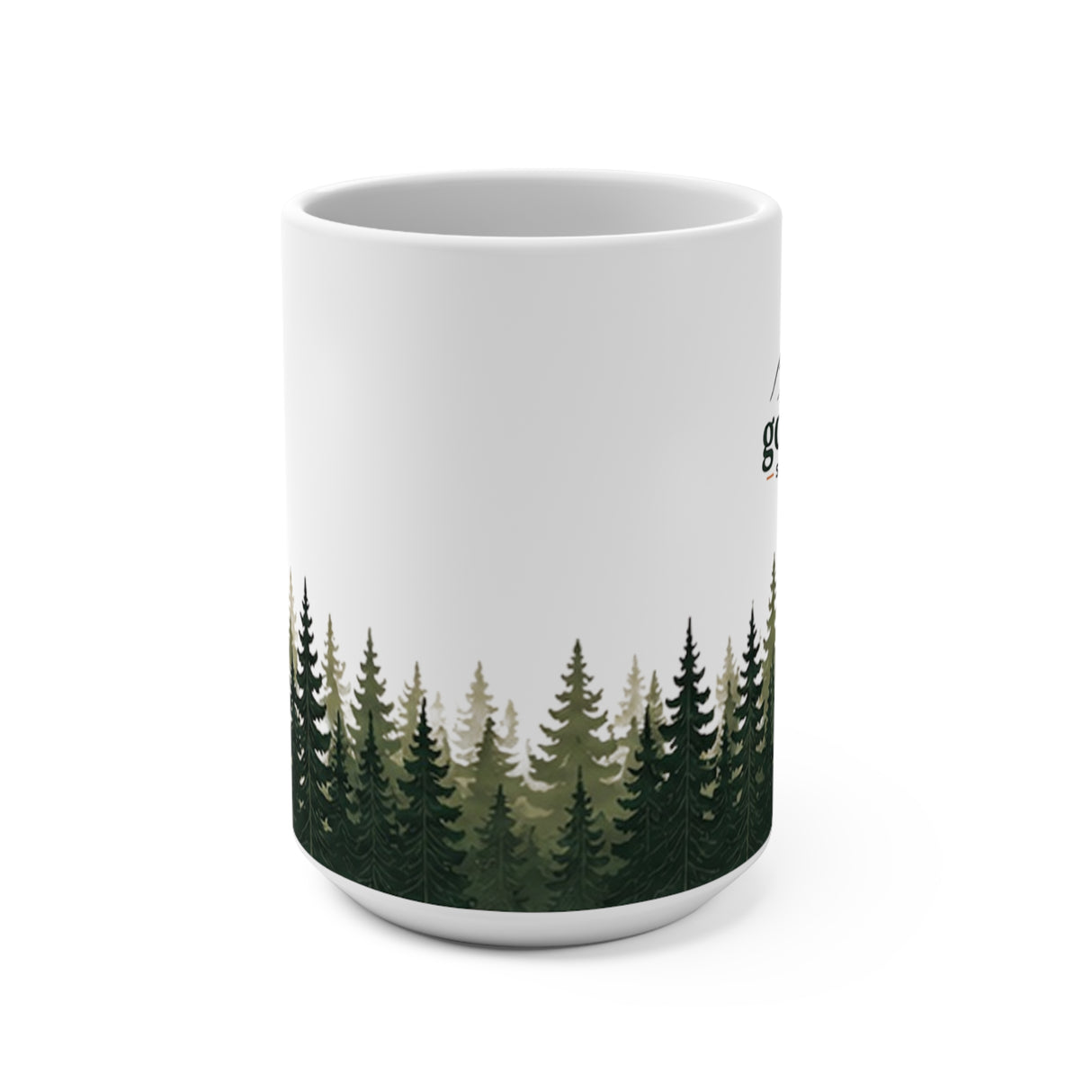 Green Pine Forest 15oz Coffee Mug