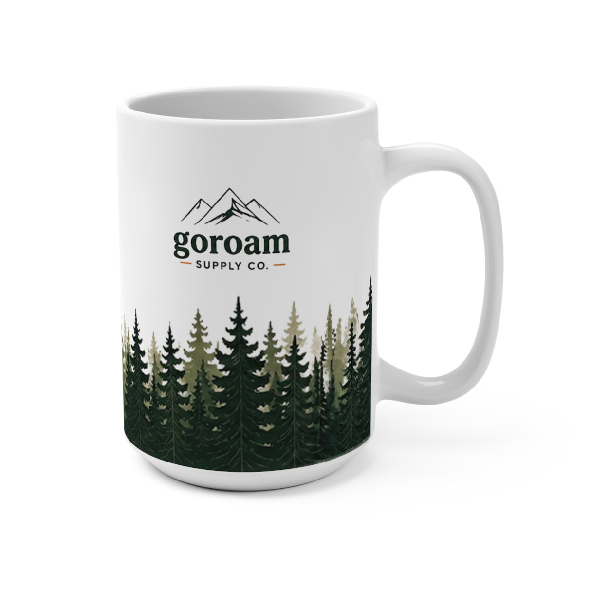 Green Pine Forest 15oz Coffee Mug