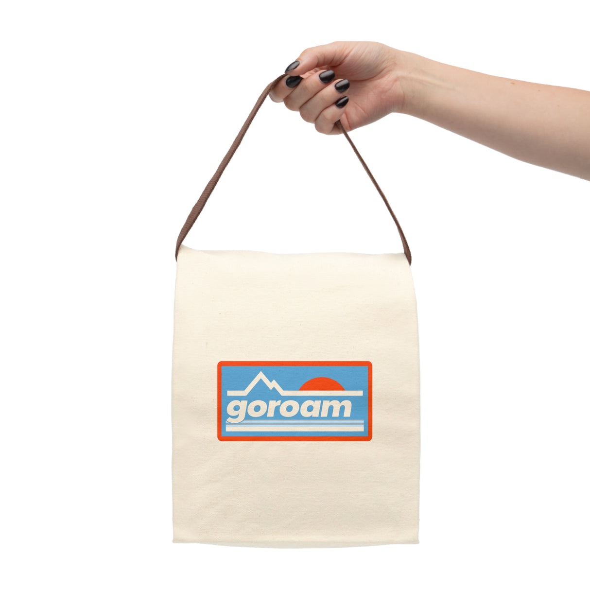 Retro Neon VII Canvas Lunch Bag — Outdoor Picnic Tote