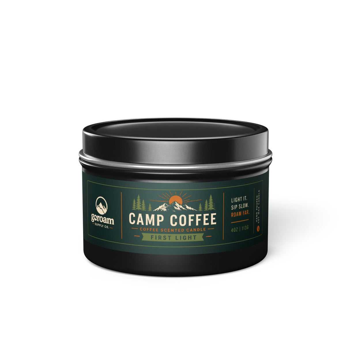 Camp Coffee Tin Candle