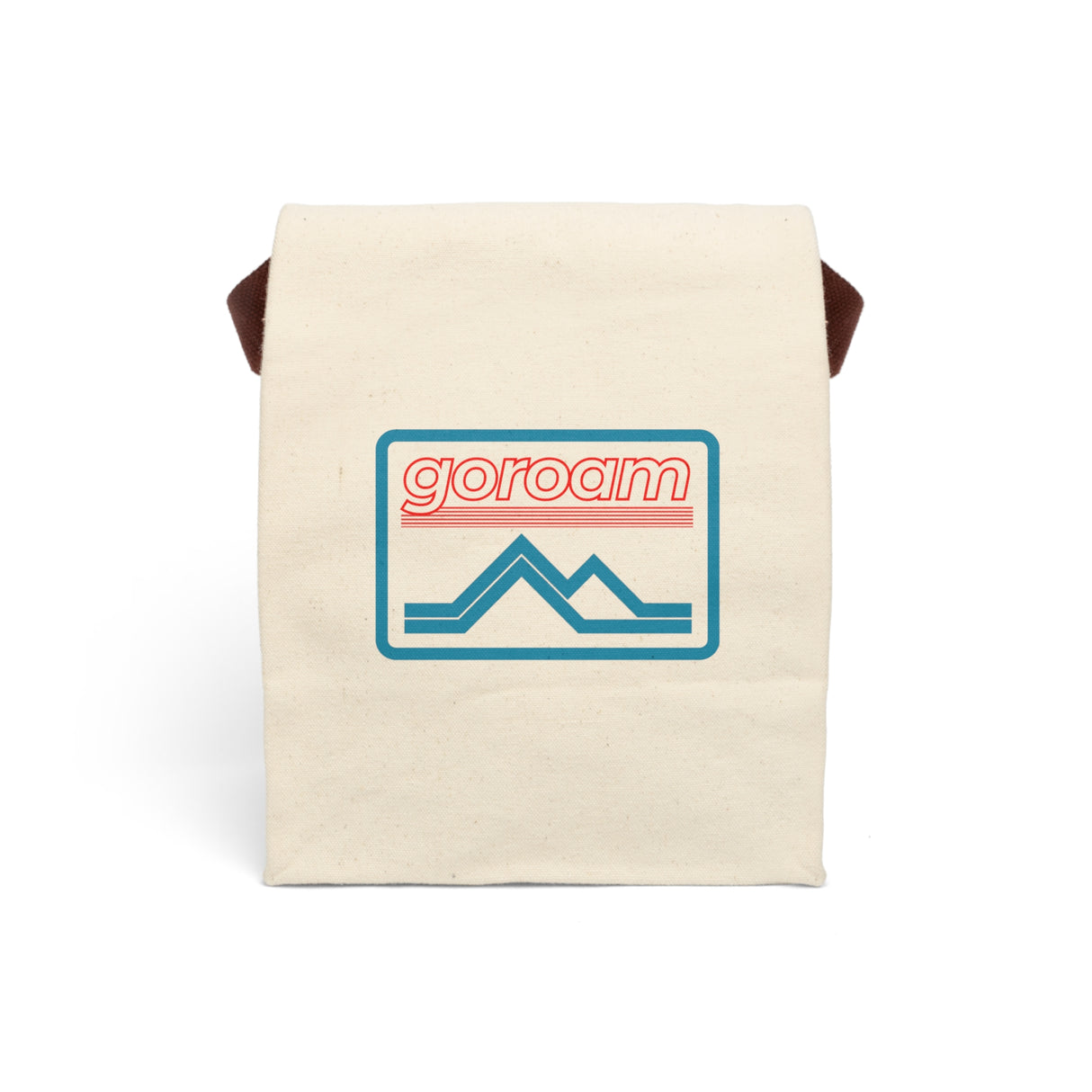 Retro Neon Canvas Lunch Bag — Outdoor Picnic Tote