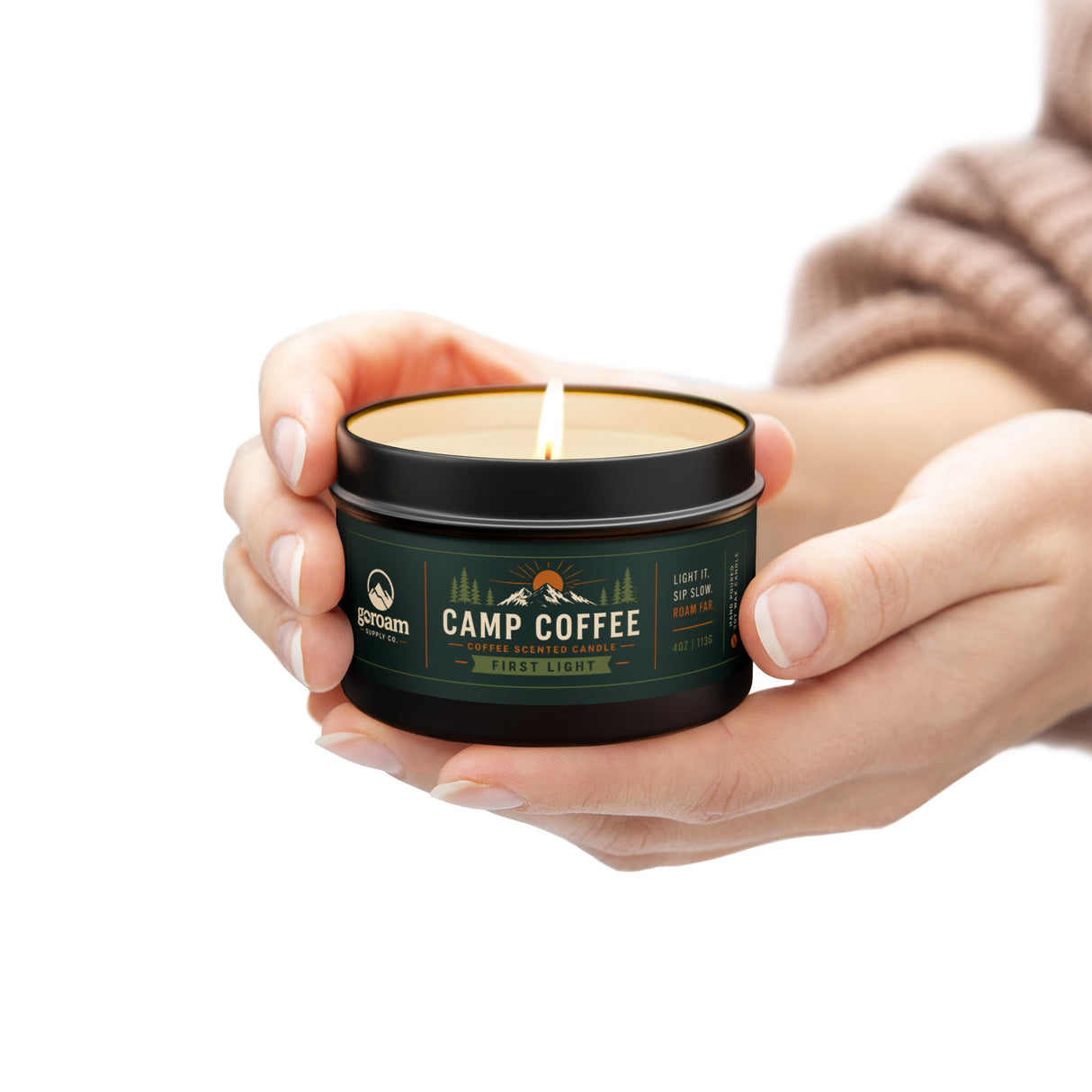 Camp Coffee Tin Candle