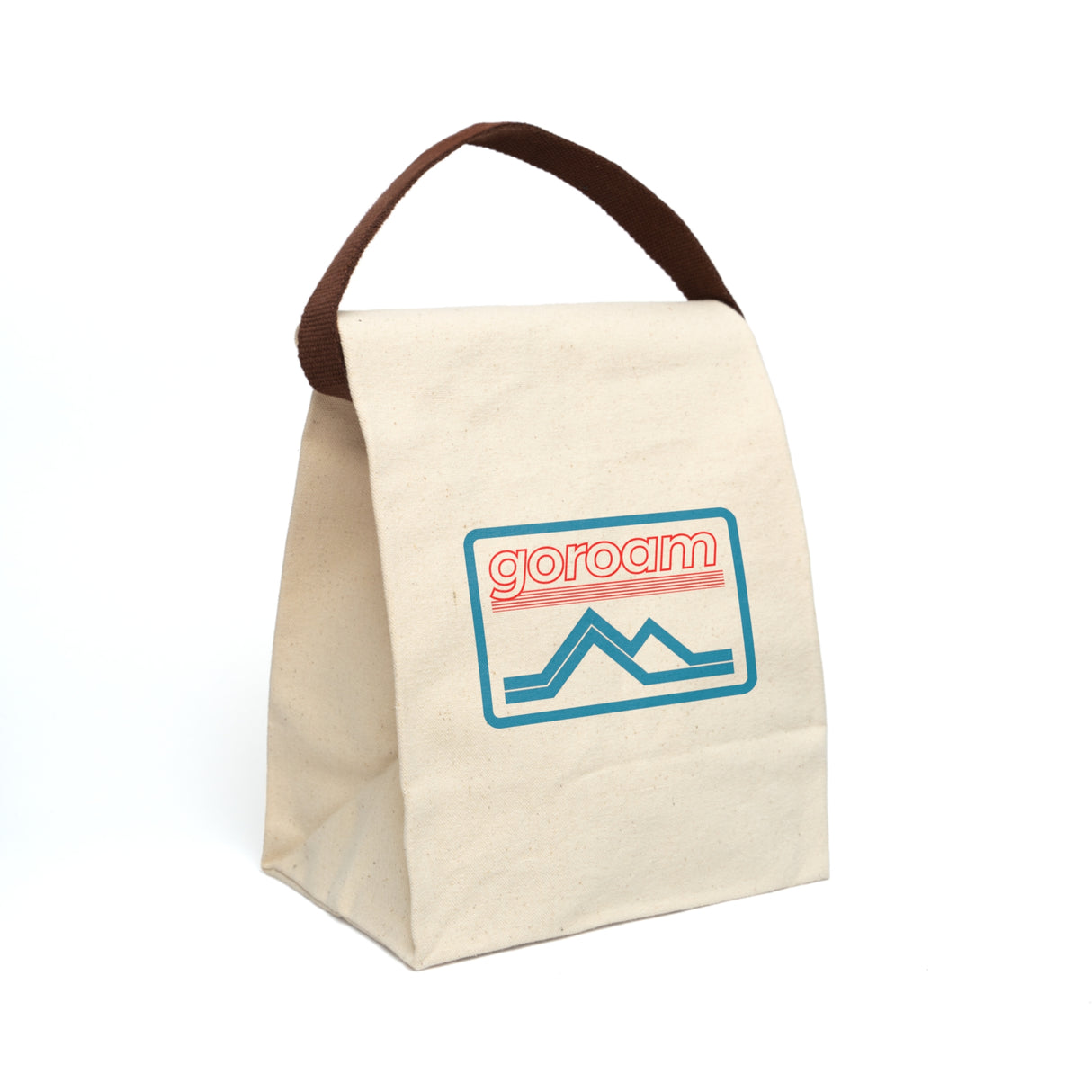 Retro Neon Canvas Lunch Bag — Outdoor Picnic Tote