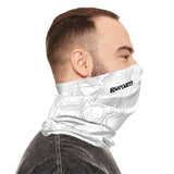 Neck Gaiter — Topo Contour Pattern Lightweight Face Shield