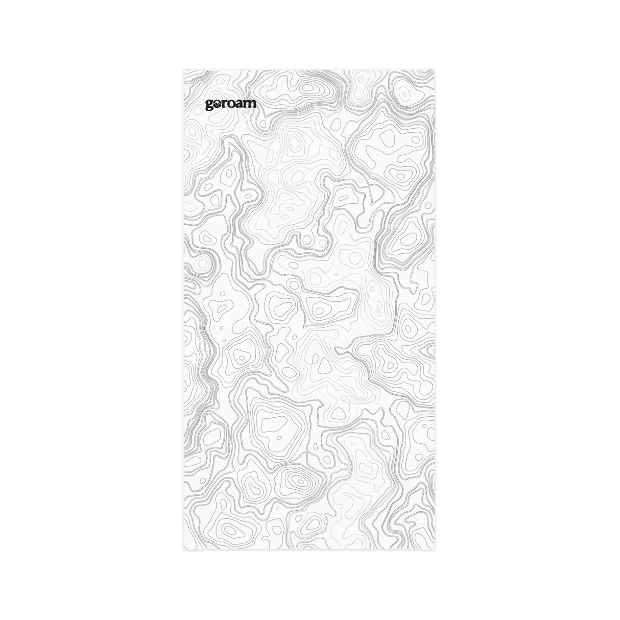 Neck Gaiter — Topo Contour Pattern Lightweight Face Shield