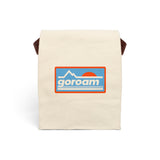 Retro Neon VII Canvas Lunch Bag — Outdoor Picnic Tote
