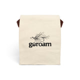 Canvas Lunch Bag — Outdoor Picnic Tote with Fly Fishing Graphic