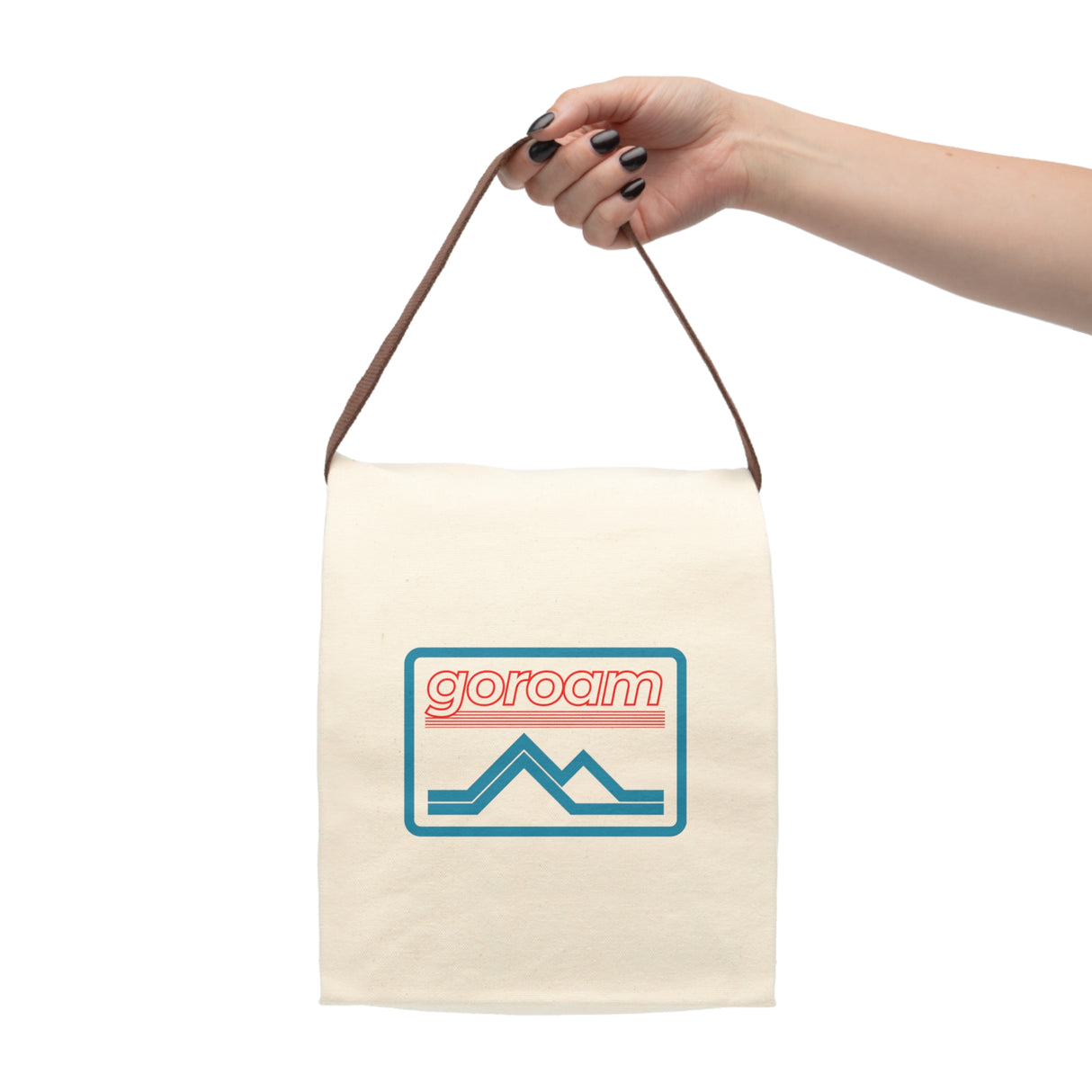 Retro Neon Canvas Lunch Bag — Outdoor Picnic Tote