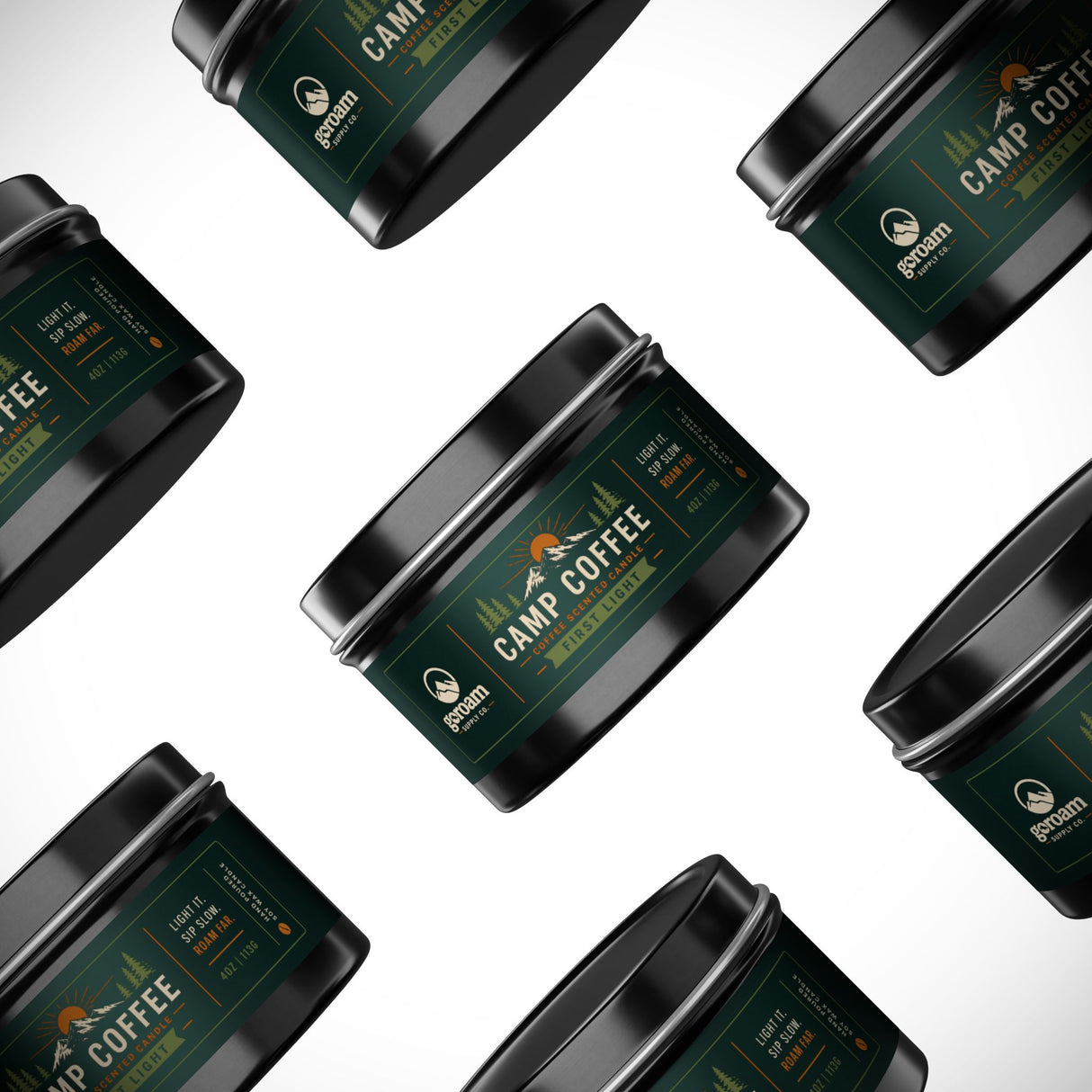 Camp Coffee Tin Candle