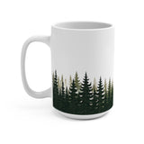 Green Pine Forest 15oz Coffee Mug