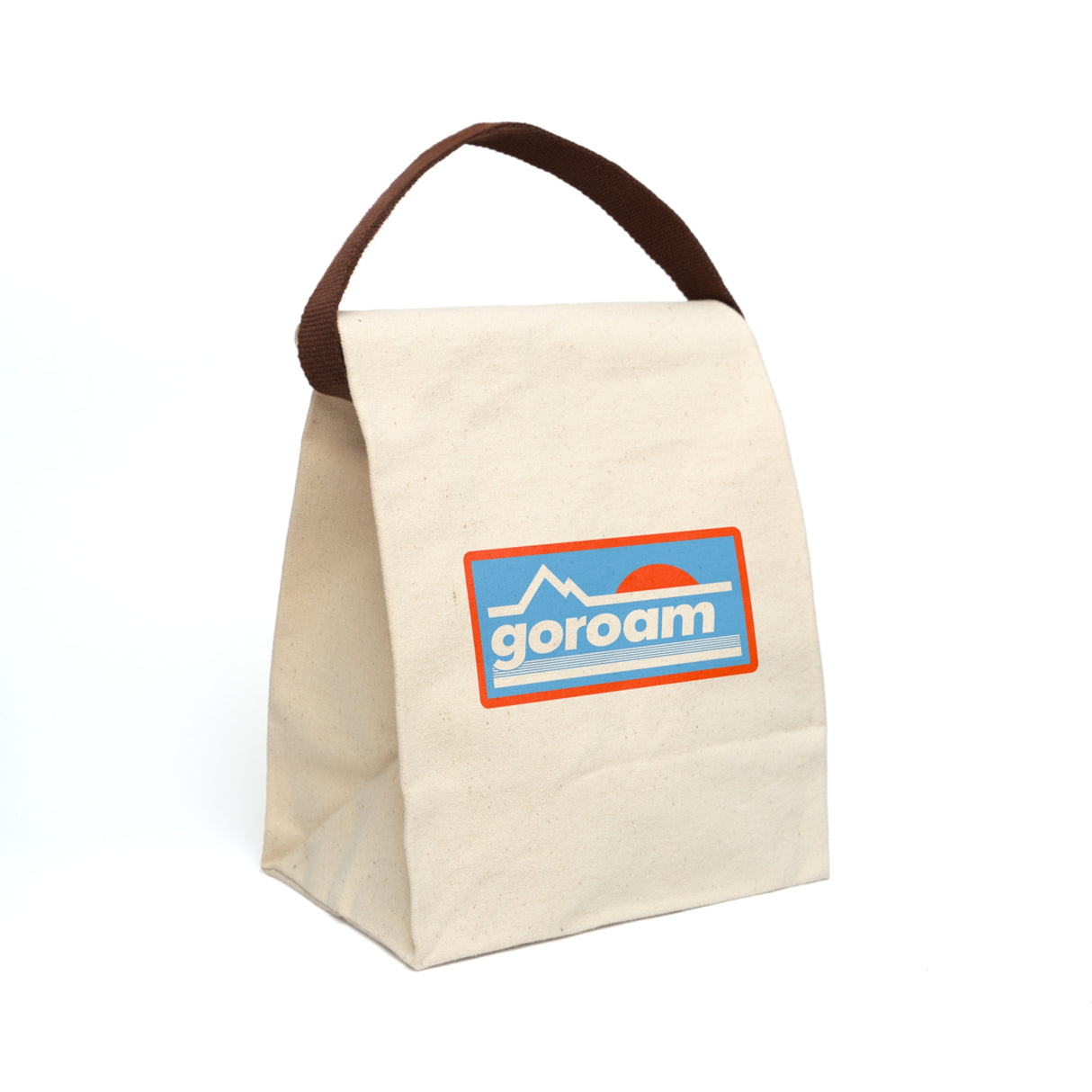 Retro Neon VII Canvas Lunch Bag — Outdoor Picnic Tote