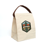 GoRoam Mountain Canvas Lunch Bag — Retro Outdoor Insulated Lunch Tote