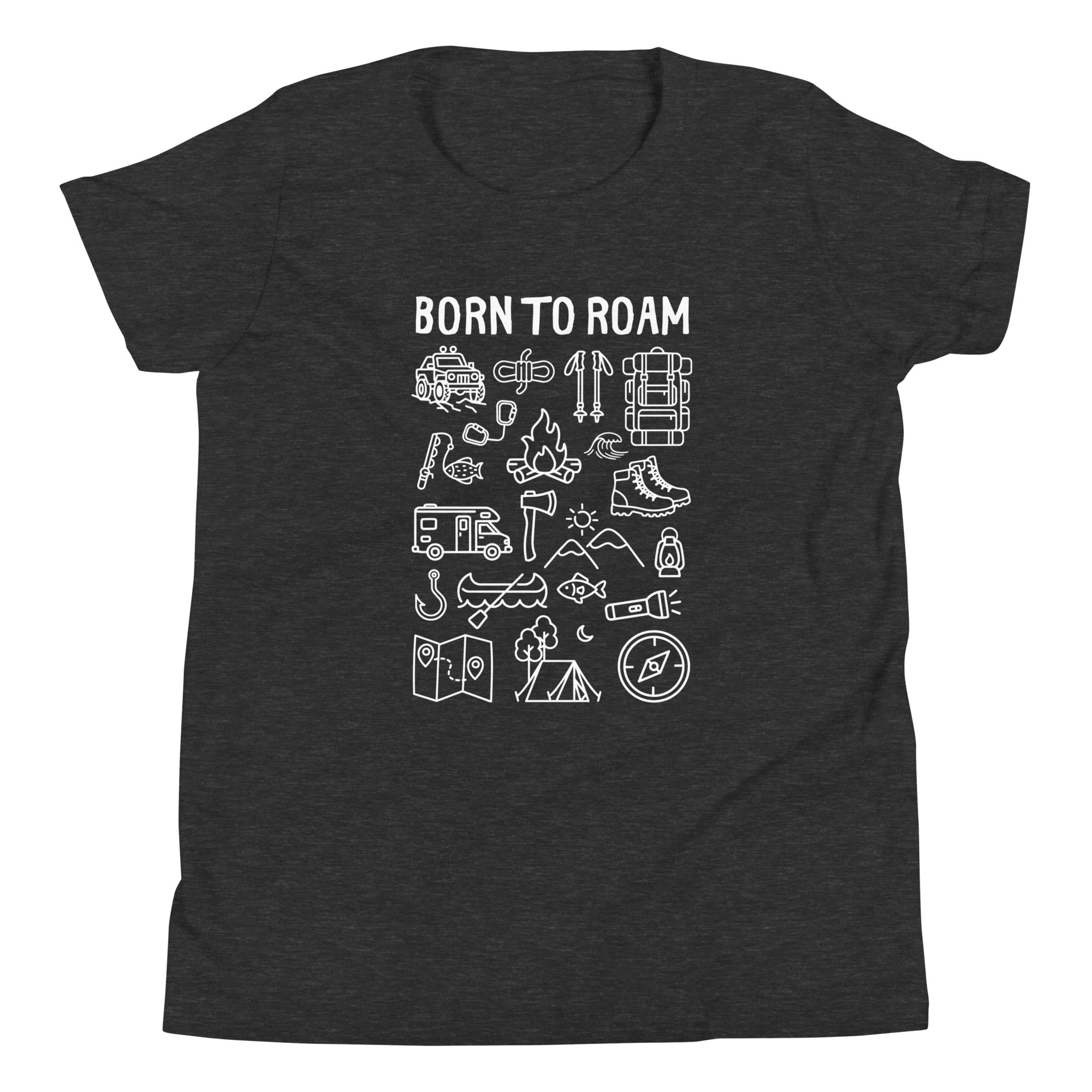 Born To Roam Kids Tee 100 Cotton Soft Shirt – Go Roam Supply Co.